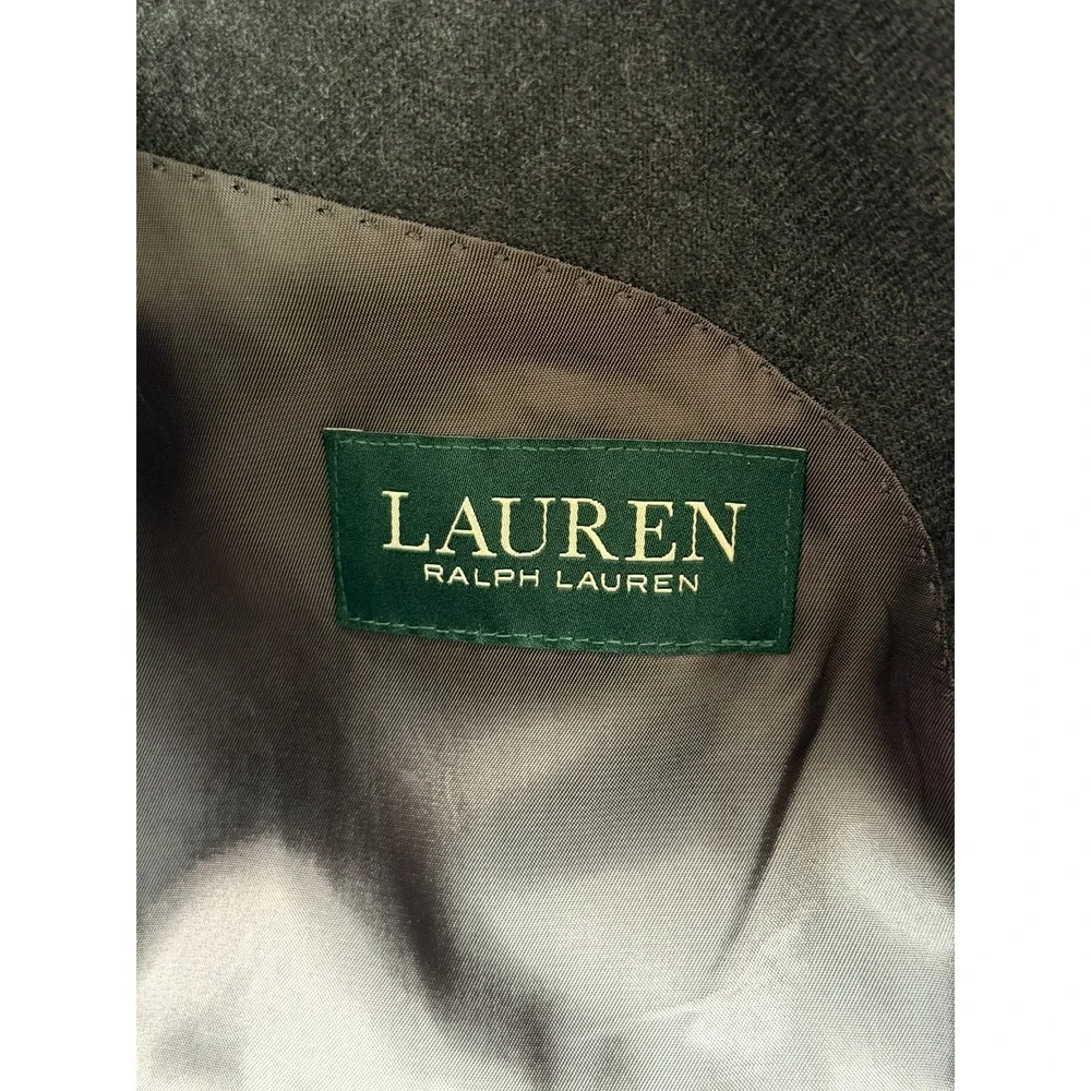Lauren Ralph Lauren Blazer Mens 44R Gray Wool Cashmere Office Business Preppy